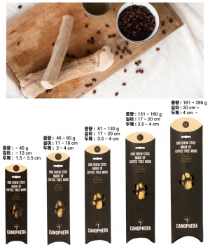 카노페헤라 커피나무 강아지 우드스틱 장난감 (XS~XL)
