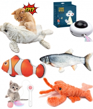 펫케어 자동장난감(움직이는 로봇 생선 고양이 장난감)