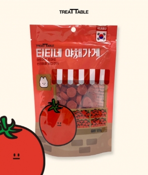 트릿테이블 티티네 야채가게 토마토 (반려동물 비건쿠키) 100g